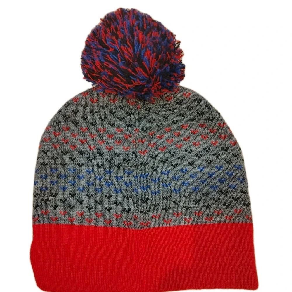 Marvel Comic Embroidered Logo Characters Cuff Beanie with Pom One‎ Size